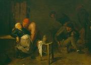 Adriaen Brouwer Peasant Inn France oil painting artist